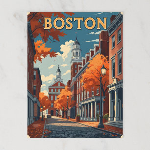 Carte Postale Boston Street
