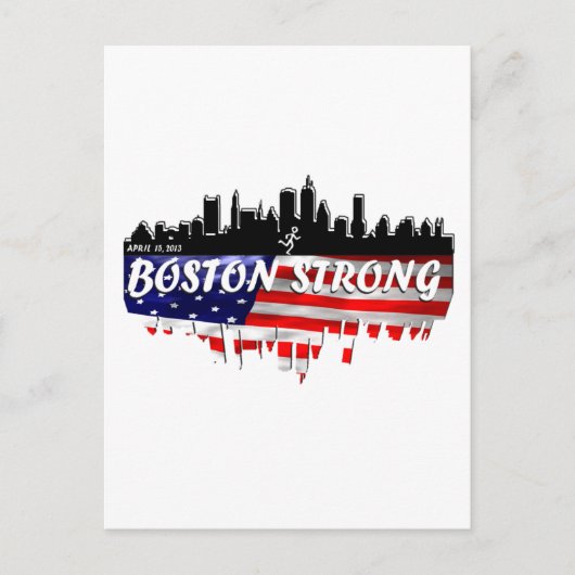 Carte Postale Boston Strong Run (Devant)