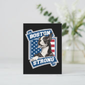 CARTE POSTALE BOSTON STRONG TERRIER (Debout devant)