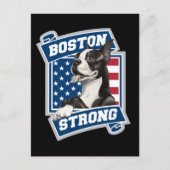 CARTE POSTALE BOSTON STRONG TERRIER (Devant)
