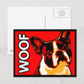 Carte postale Boston Terrier (Devant / Derrière)