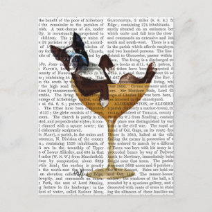 Carte Postale Boston Terrier en verre à cocktail 2