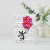 Carte Postale Boston Terrier Et Ballons (Debout devant)