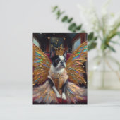 Carte Postale Boston Terrier Fairy (Debout devant)