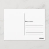 Carte Postale Boston Terrier lunettes Floral Penser de vous (Dos)