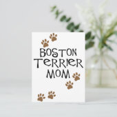 Carte Postale Boston Terrier Maman (Debout devant)