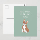 Carte postale Boston Terrier Nom personnalisé du c (Devant / Derrière)