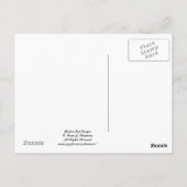 Carte postale Boston Text Design I (Dos)
