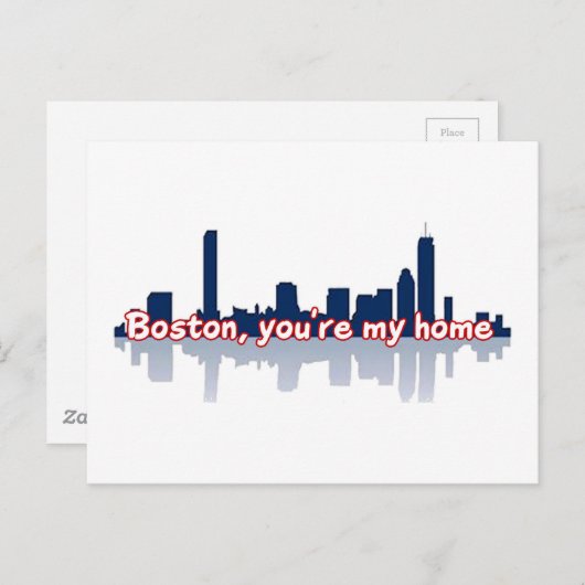 Carte Postale Boston, tu es ma maison (Devant / Derrière)