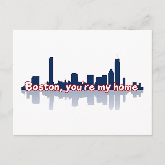 Carte Postale Boston, tu es ma maison (Devant)