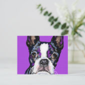 Carte Postale BostonTerrier (Debout devant)
