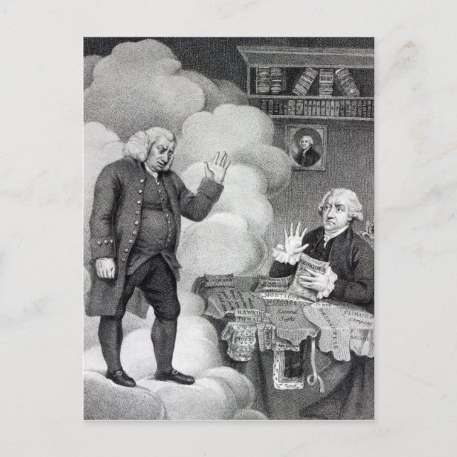 Carte Postale Boswell et le fantôme de Samuel Johnson (Devant)