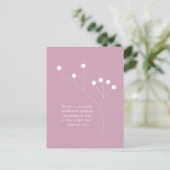 Carte Postale botanique abstrait boho chic cotation biblique car (Debout devant)