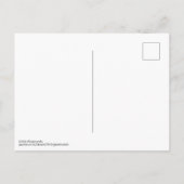 Carte postale botanique abstraite vert jaune (Dos)