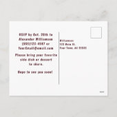 Carte postale Botanique Automne Floral Reunion (Dos)