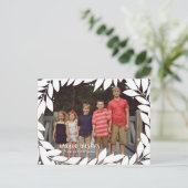 Carte postale botanique de vacances de cadre (Debout devant)