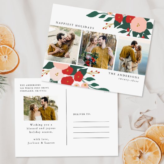 Carte Postale Botanique d'hiver 4 Vacances photo