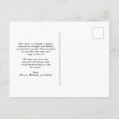 Carte postale botanique festive Bramble (Dos)