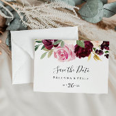 Carte Postale Botanique florale rustique horizontale Enregistrer