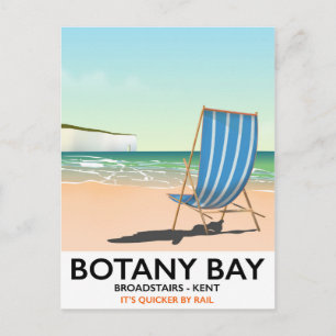 Carte Postale Botany Bay, Broadstairs Kent affiche de voyage de 