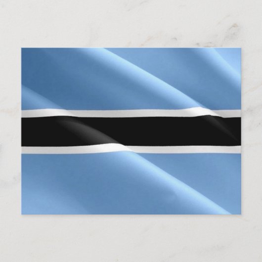 Carte Postale Botswana - Drapeau - (Devant)