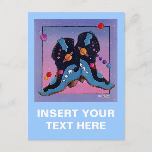 Carte postale - Botte de Cowboy de minuit (Devant)