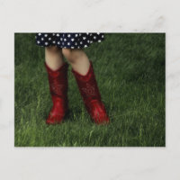 Botte de cowboy rouge