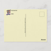 Carte Postale Botte de pluie en caoutchouc, poste (Dos)