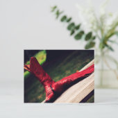 Carte Postale Botte rouge Cowboy (Debout devant)