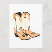 Carte Postale Bottes de cow-boy marron (Devant)