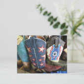 Carte Postale Bottes de cowboy (Debout devant)