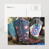 Carte Postale Bottes de cowboy (Devant / Derrière)