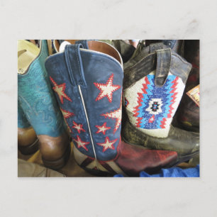 Carte Postale Bottes de cowboy