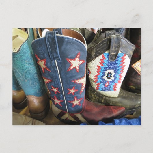 Carte Postale Bottes de cowboy (Devant)