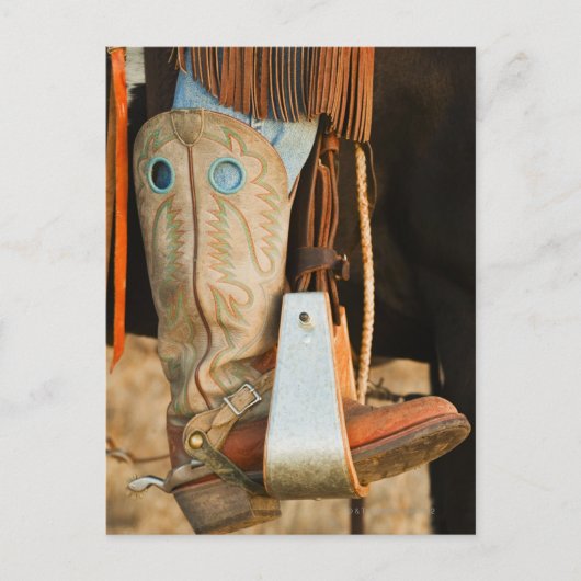 Carte Postale Bottes de cowboy (Devant)