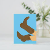 Carte Postale Bottes de cowboy Yee-Haw (Debout devant)
