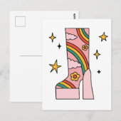 Carte Postale Bottes de fille (Devant / Derrière)