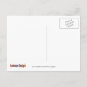 Carte Postale Bottes de pluie colorées (Dos)