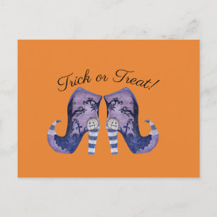 Carte Postale Bottes de sorcières fantaisistes