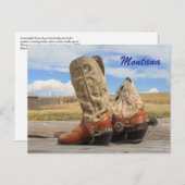 Carte Postale Bottes du Montana (Devant / Derrière)