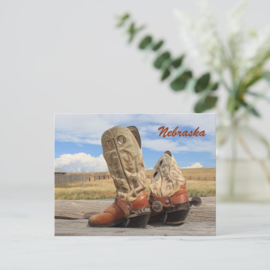 Carte Postale Bottes du Nebraska (Debout devant)