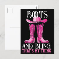 Bottes roses et bling c'est mon truc