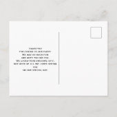 Carte Postale Bottes rustiques Cowboy avec Merci de tournesol (Dos)