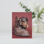 Carte Postale Bottes Yorkie (Debout devant)