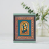 Carte Postale Botticelli (1445-1510) Vierge à l'Enfant Enthronée (Debout devant)