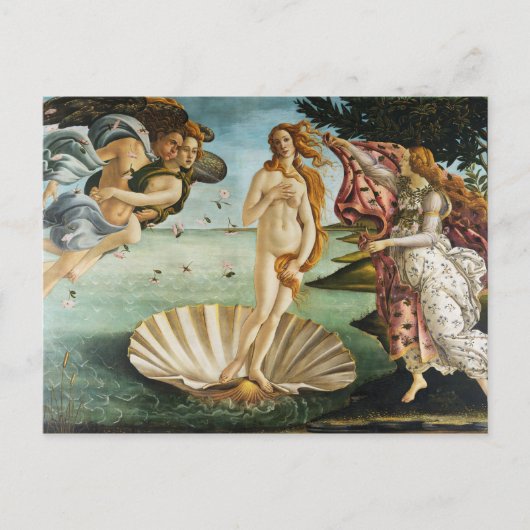 Carte Postale BOTTICELLI - La naissance de Vénus 1483 (Devant)