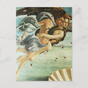 Carte Postale Botticelli "La naissance de Vénus - Zephyr & Chlor