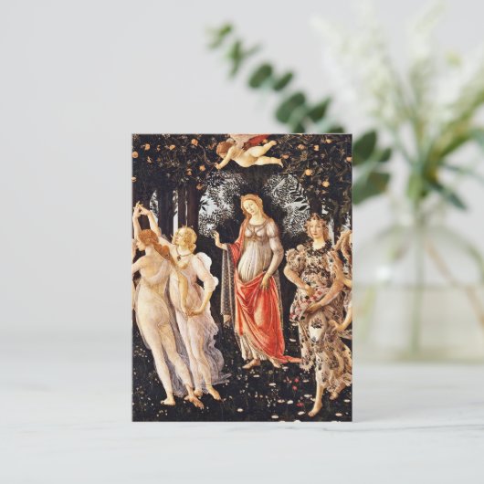 Carte Postale Botticelli - La Primavera Spring (Debout devant)