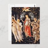 Carte Postale Botticelli - La Primavera Spring (Devant / Derrière)