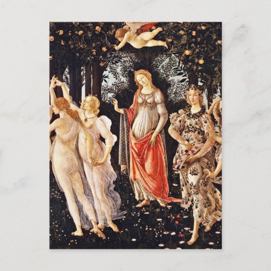 Carte Postale Botticelli - La Primavera Spring (Devant)